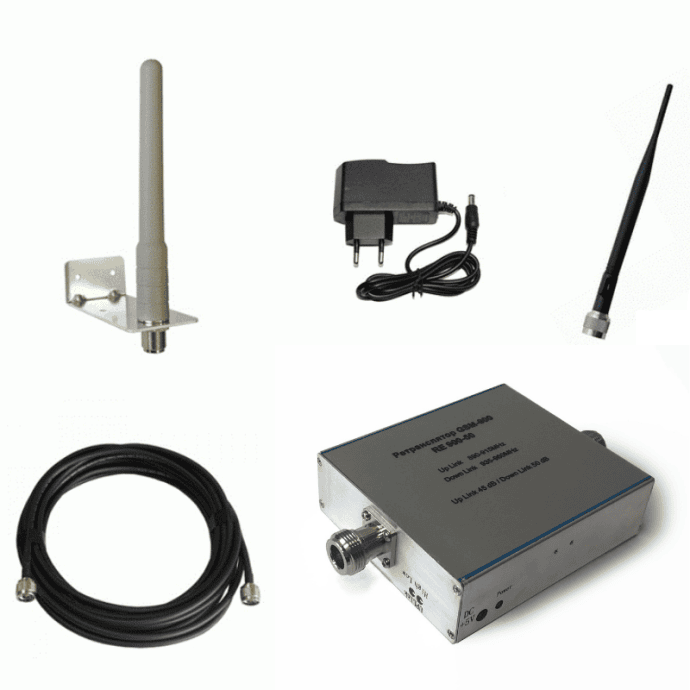 Усилитель сигнала сотовой связи GSM - Комплект Talent RE-9102C 900 МГц (50 dB) Lite