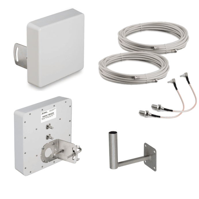 Усилитель интернет сигнала c антенной KROKS (15 dBi) - KAA15-1700/2700