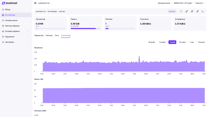 Продукт Dockhost картинка 2 Скриншот Dockhost картинка 2