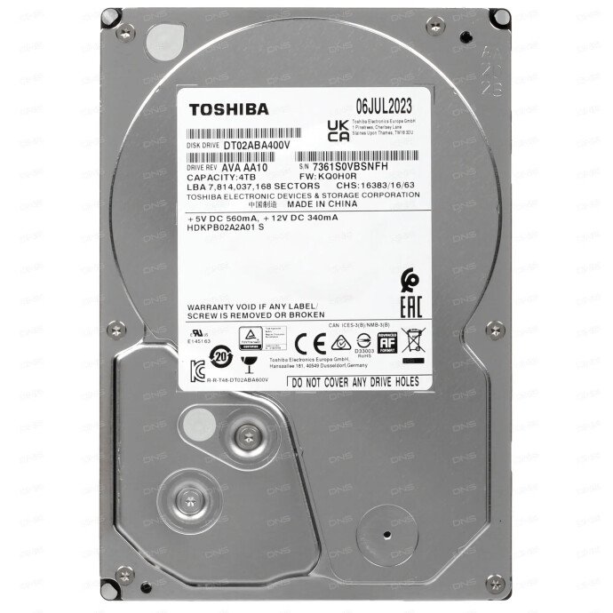 Жесткий диск Toshiba DT02-V Жесткий диск Toshiba DT02-V
