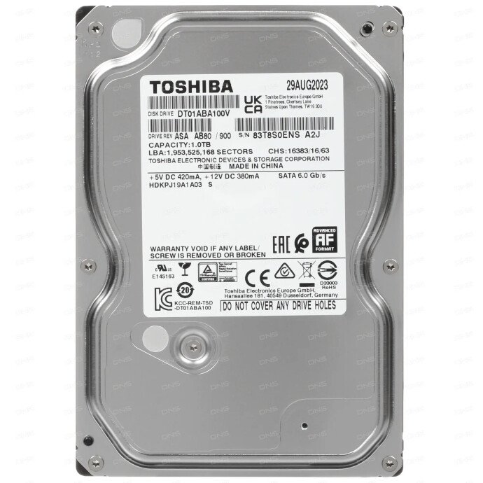 Жесткий диск Toshiba DT01-V Series Жесткий диск Toshiba DT01-V Series