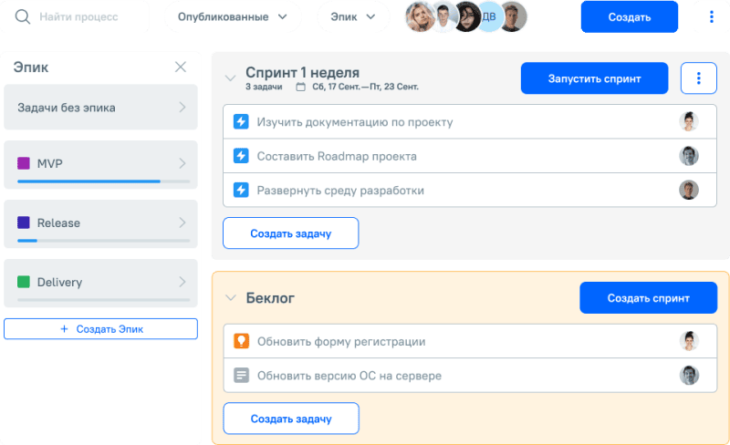 Скриншот Система управления проектами SFERA