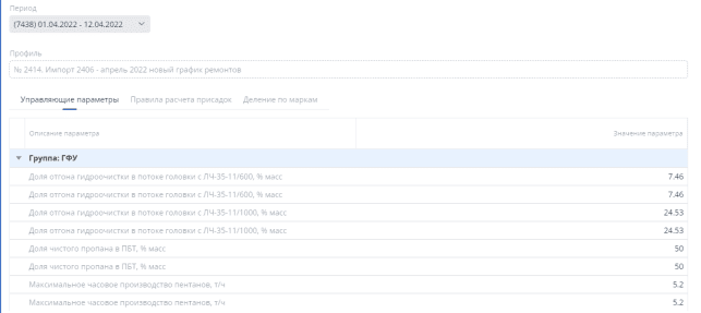 Продукт Система поиска оптимальных параметров производства ver. 3.0 картинка 2 Скриншот Система поиска оптимальных параметров производства ver. 3.0 картинка 2