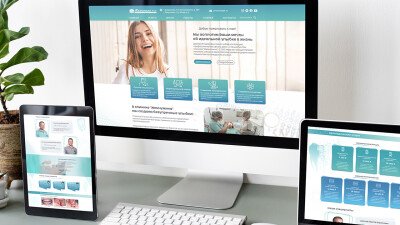 Лендинг по направлению "Ортопедия" для стоматологической клиники "Жемчужина, г. Дзержинск