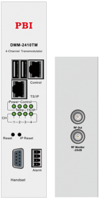 IP/QAM ТРАНСМОДУЛЯТОР СЧЕТВЕРЕННЫЙ - DMM-2410TM-30IC PBI