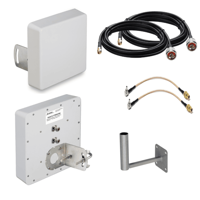 Усилитель интернет сигнала с антенной KROKS - KAA15-1700/2700